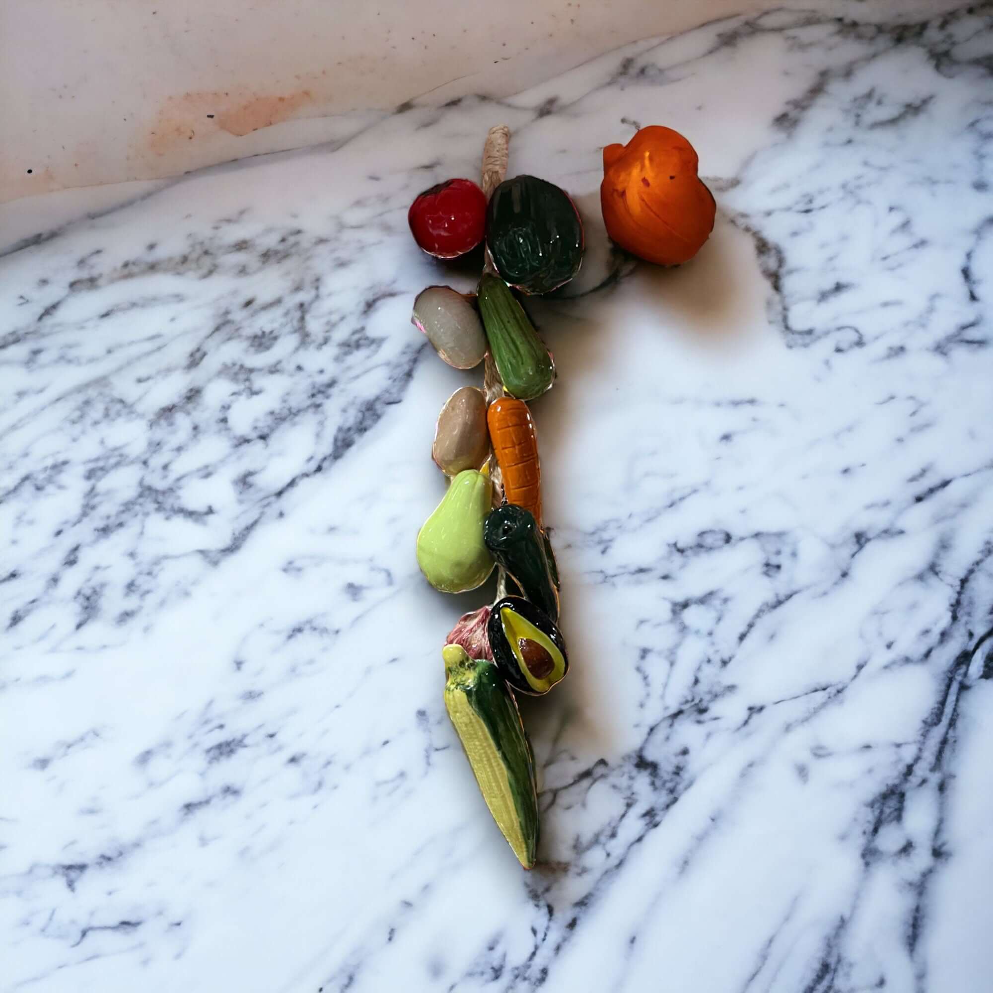 Mexican Fruit Ristra | Hand-Painted Hanging Kitchen Wall Art