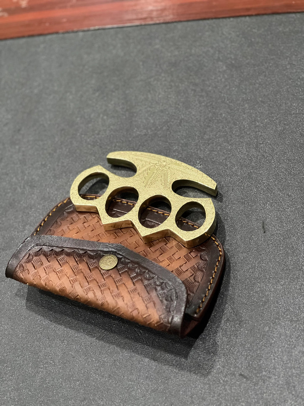 Handmade Brass Engraved Knuckle - PhishStones Products