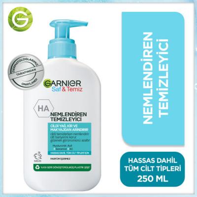 Garnier Facial Cleanser - Moisturizing Face Wash for Sensitive Skin, 8.45 fl oz