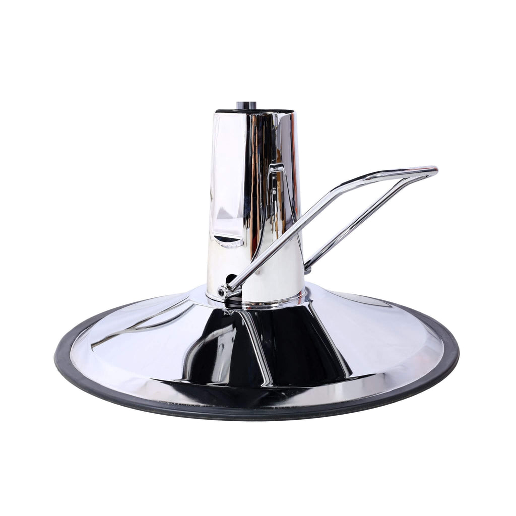 Heavy-Duty Multifunctional PU Leather Reclining Hydraulic Barber Chair W/ Chrome Steel Base (SAK35719)