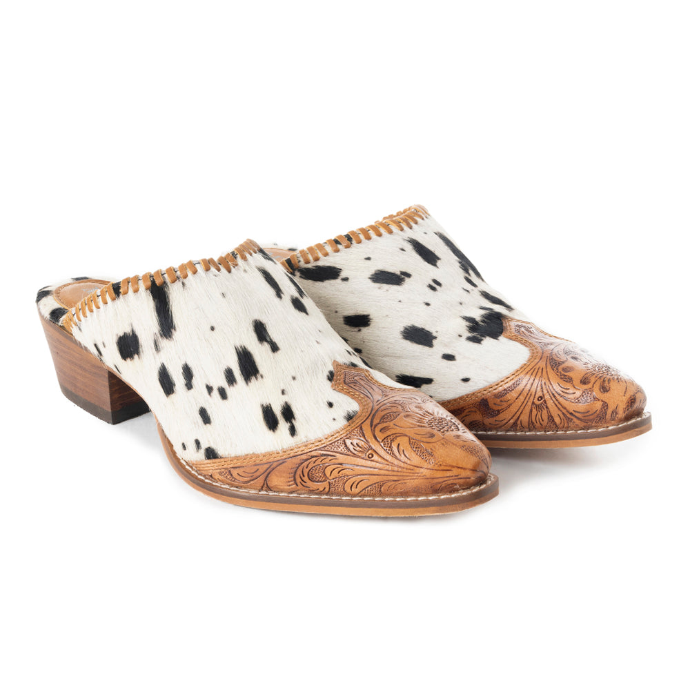 Heely Western Hand - Tooled Mules - PhishStones Products