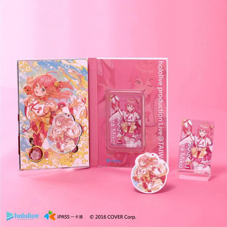 [Hololive] Exclusive Limited Edition IPASS Card and Keychain - Sakura Miko