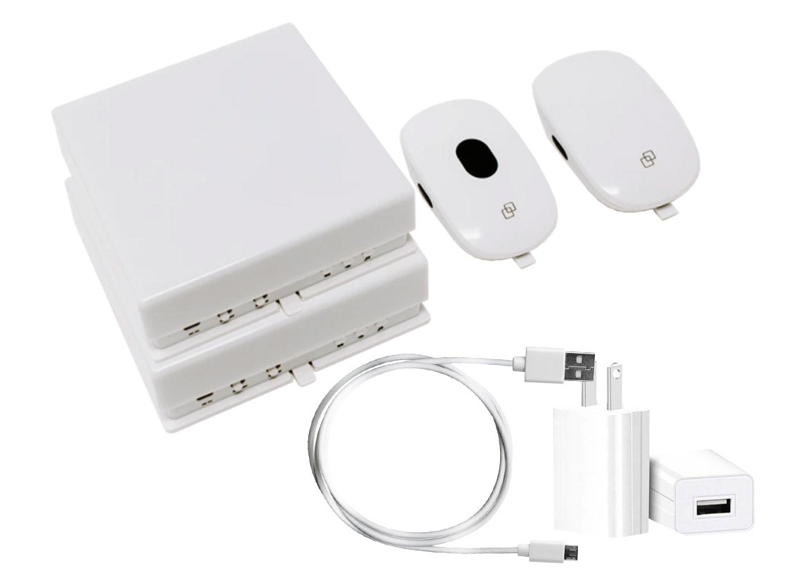 SquareGlow HomeKit – Wireless Alert System (2 USB Cables & 2 USB Adapters)