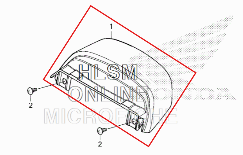 Honda Grom Rear Cowl 2022+ | Genuine OEM Factory Tail Cover JC92