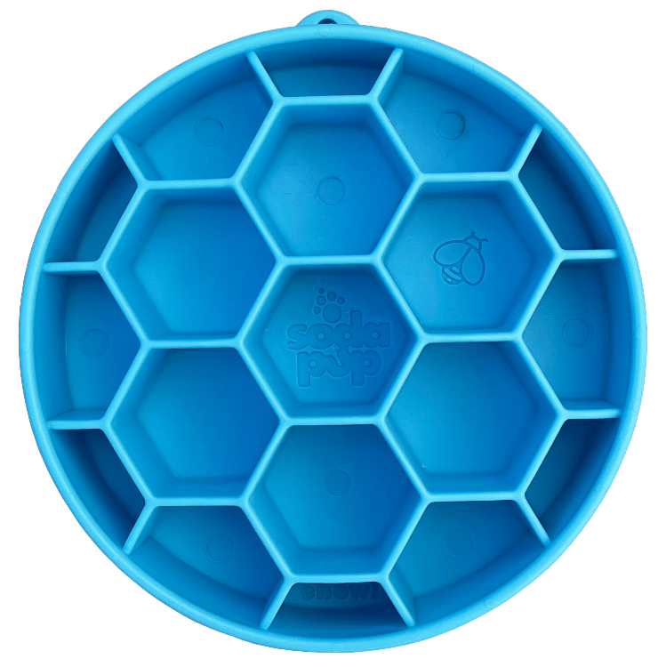 Honeycomb eBowl Deep Slow Feeder Dog Bowl for Enrichment | USA Made - PhishStones Products