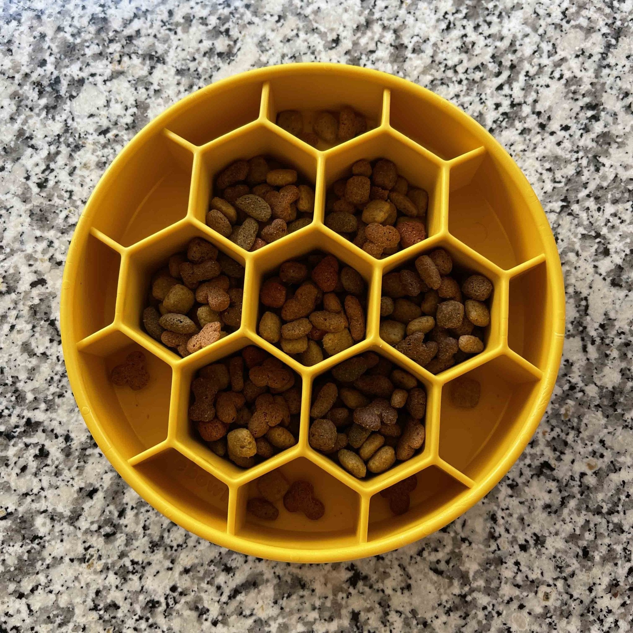 Honeycomb eBowl Deep Slow Feeder Dog Bowl for Enrichment | USA Made - PhishStones Products