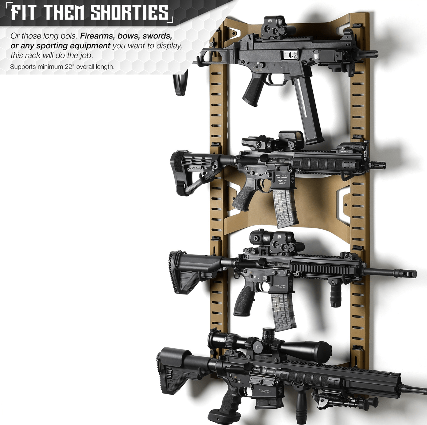 Horizontal Wall Rack - PhishStones Products