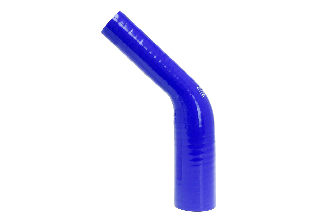 HPS 1/2" - 3/4" Silicone 45 Degree Elbow Reducer Coupler Hose, High Temp 4-ply Reinforced, 13mm - 19mm ID