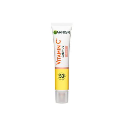 Garnier Daily Sunscreen Face Cream with Vitamin C & SPF50+ - Brightening, Vegan Formula for Sensitive Skin