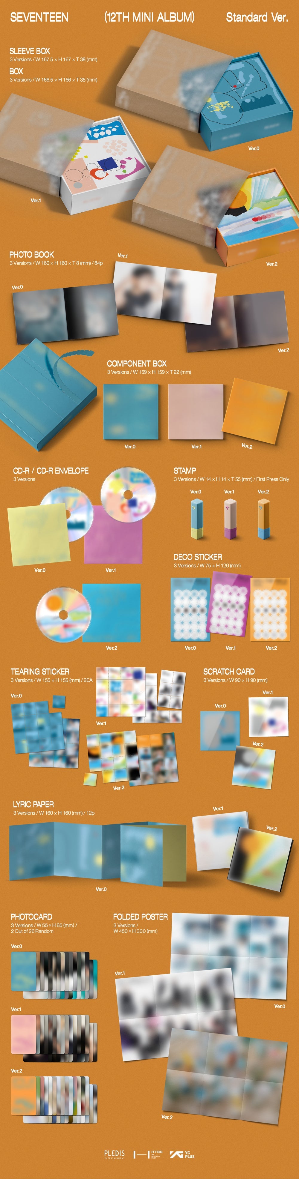 Seventeen 12Th Mini Album - Spill The Feels