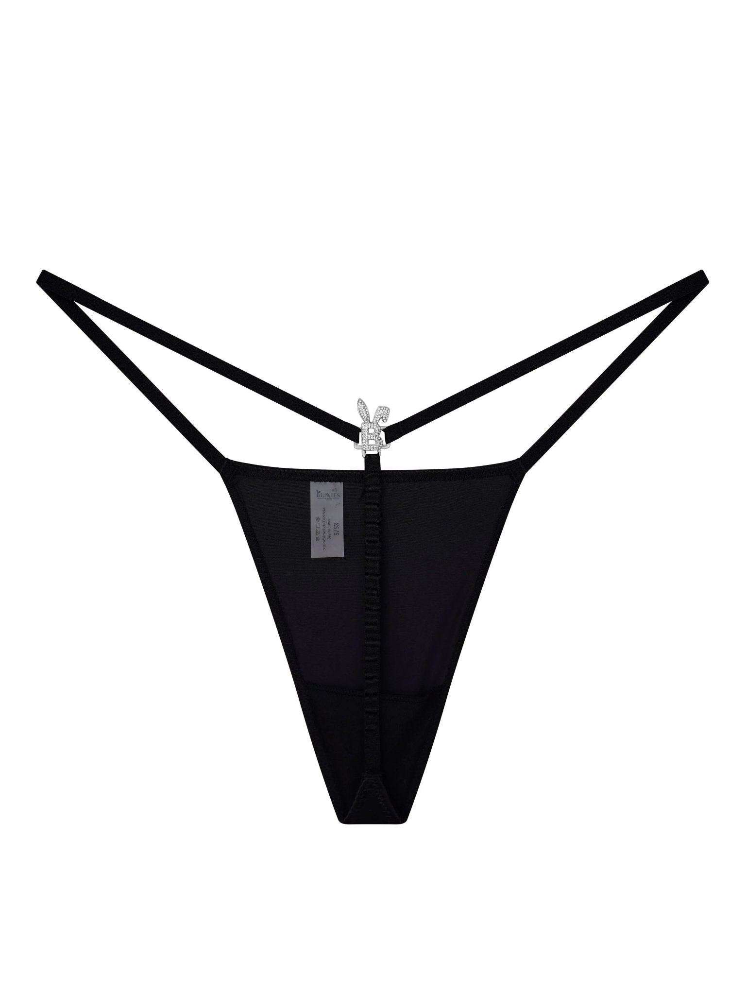 ICED OUT G - STRING IN BLACK - PhishStones Products