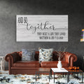 master bedroom sign, and so together they built a life they loved, master bedroom decor - wall decor - bedroom wall art - canvas print