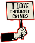 I Love Thought Crimes (Die Cut Sticker)