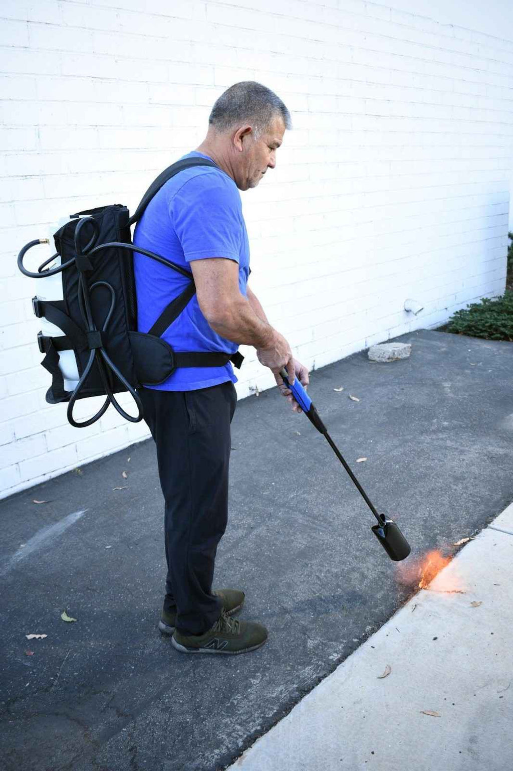 Flame King Propane Tank Backpack Carrier for 5lb or 10lb Cylinder For Weed Burner Torch