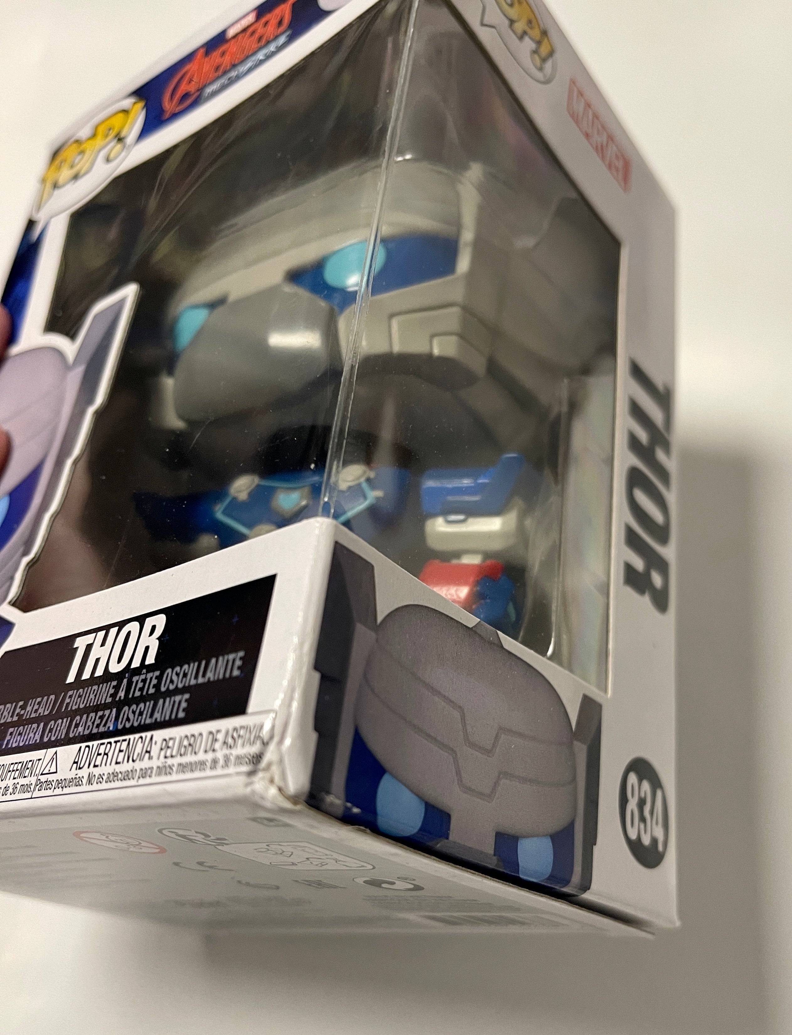 Funko Pop! Marvel Thor #834 Avengers MechStrike 2021 Box Dmg