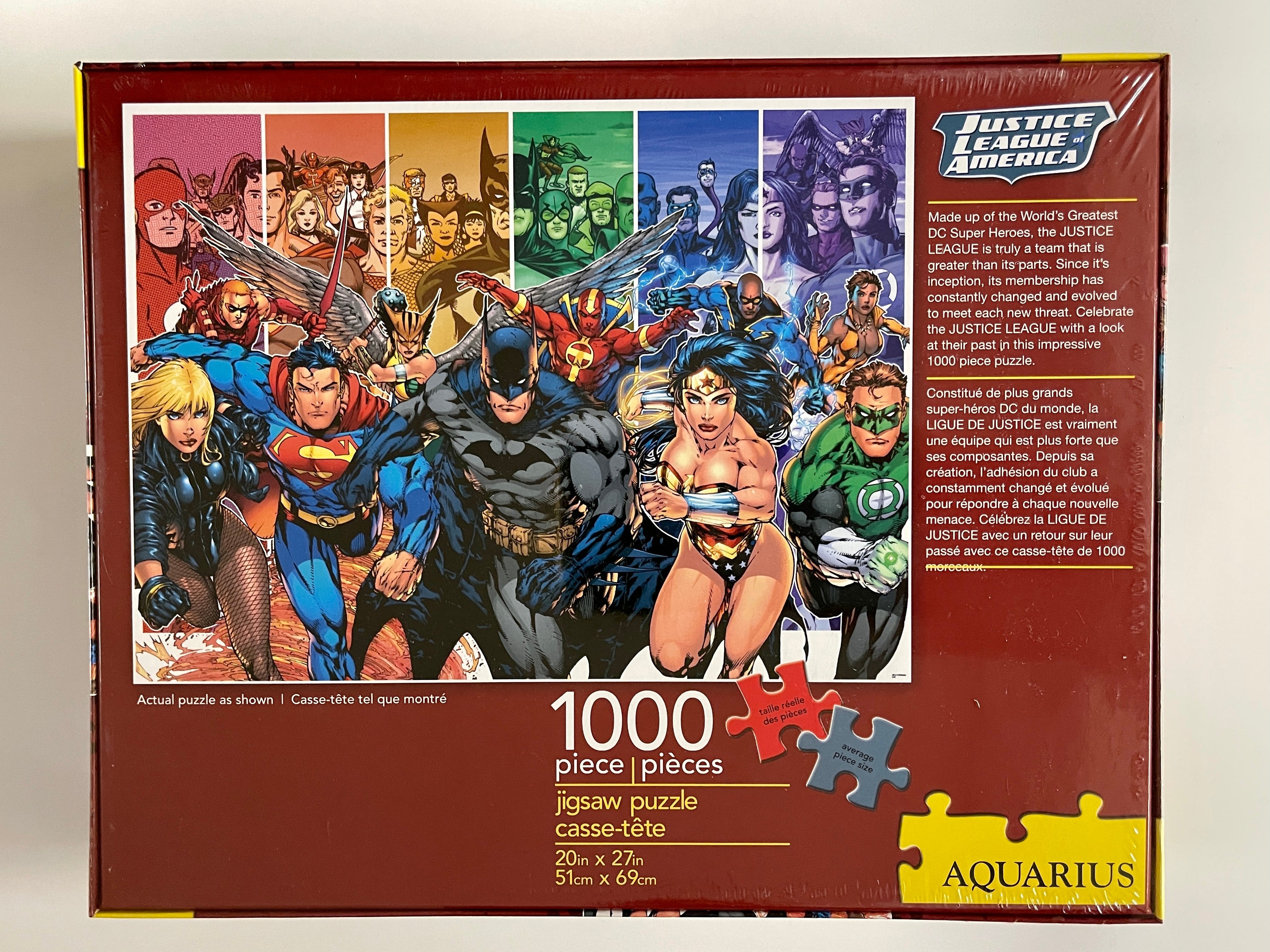 DC Comics Justice League of America 1000 Piece Jigsaw Puzzle Aquarius Turner