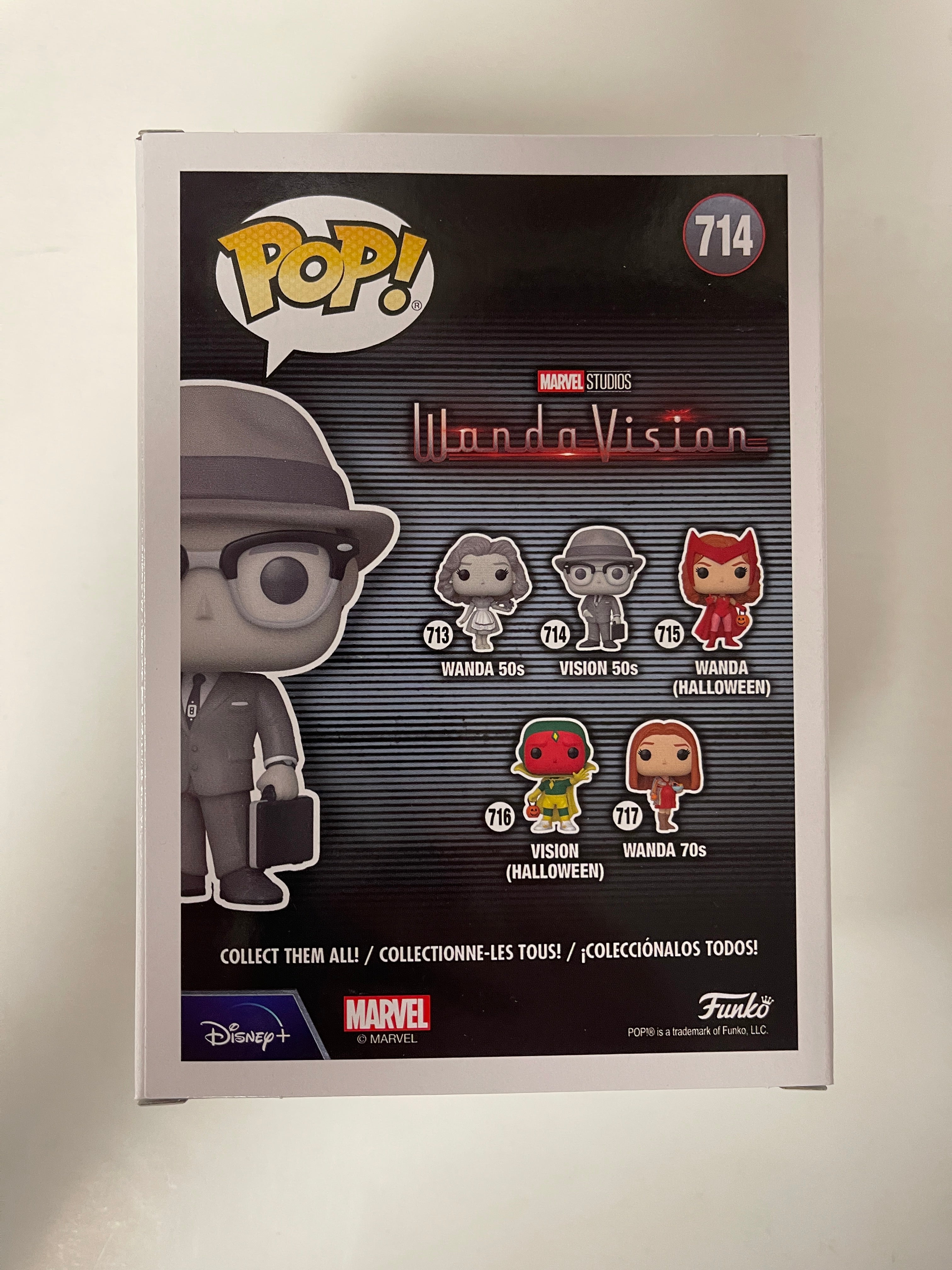 Funko Pop! Marvel 50’s Black & White (B&W) Vision #714 WandaVision 2021 Disney +