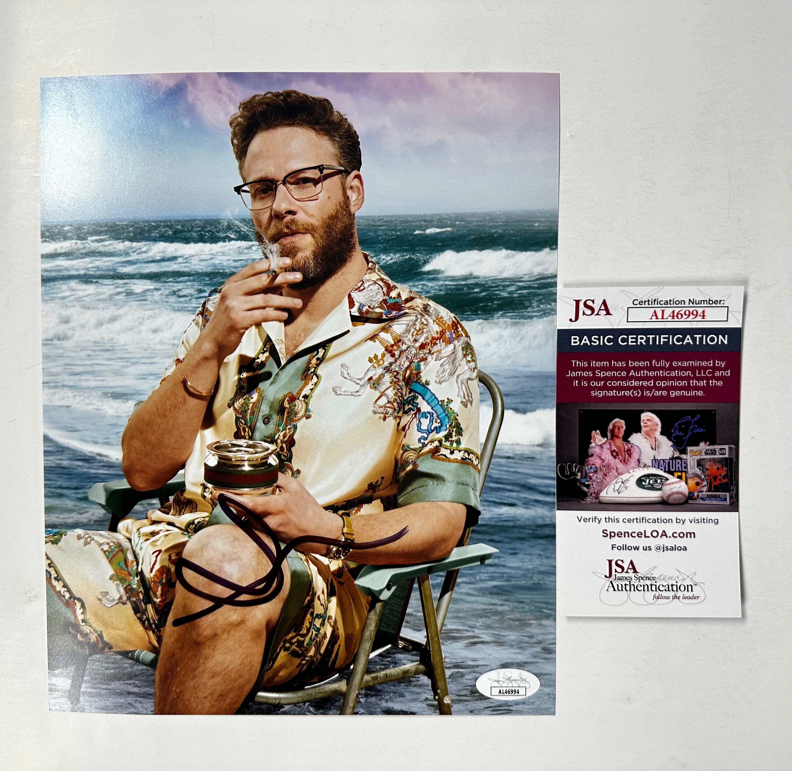 Seth Rogen Signed 8x10 Photo With JSA COA Superbad Pineapple Express Knocked Up