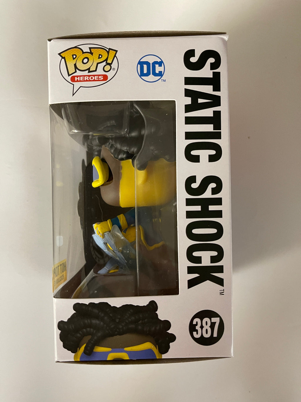 Funko Pop! DC Heroes Static Shock #387 Justice League Hot Topic 2021 Exclusive