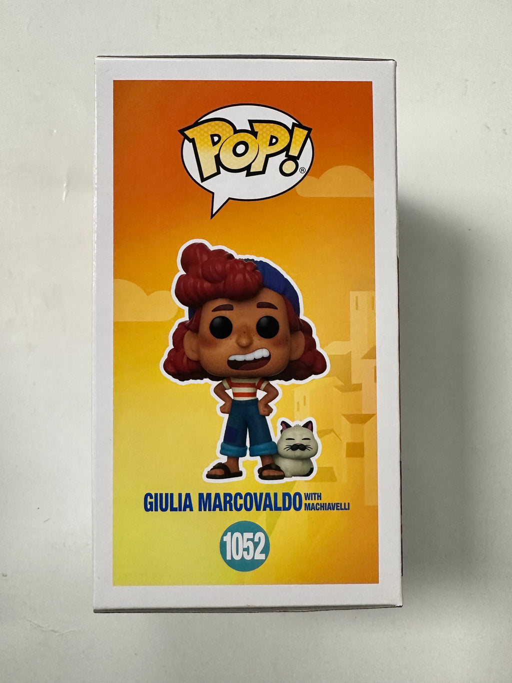 Funko Pop! Disney Giulia Marcovaldo W/ Machiavelli #1052 Pixar Luca 2021 Italy