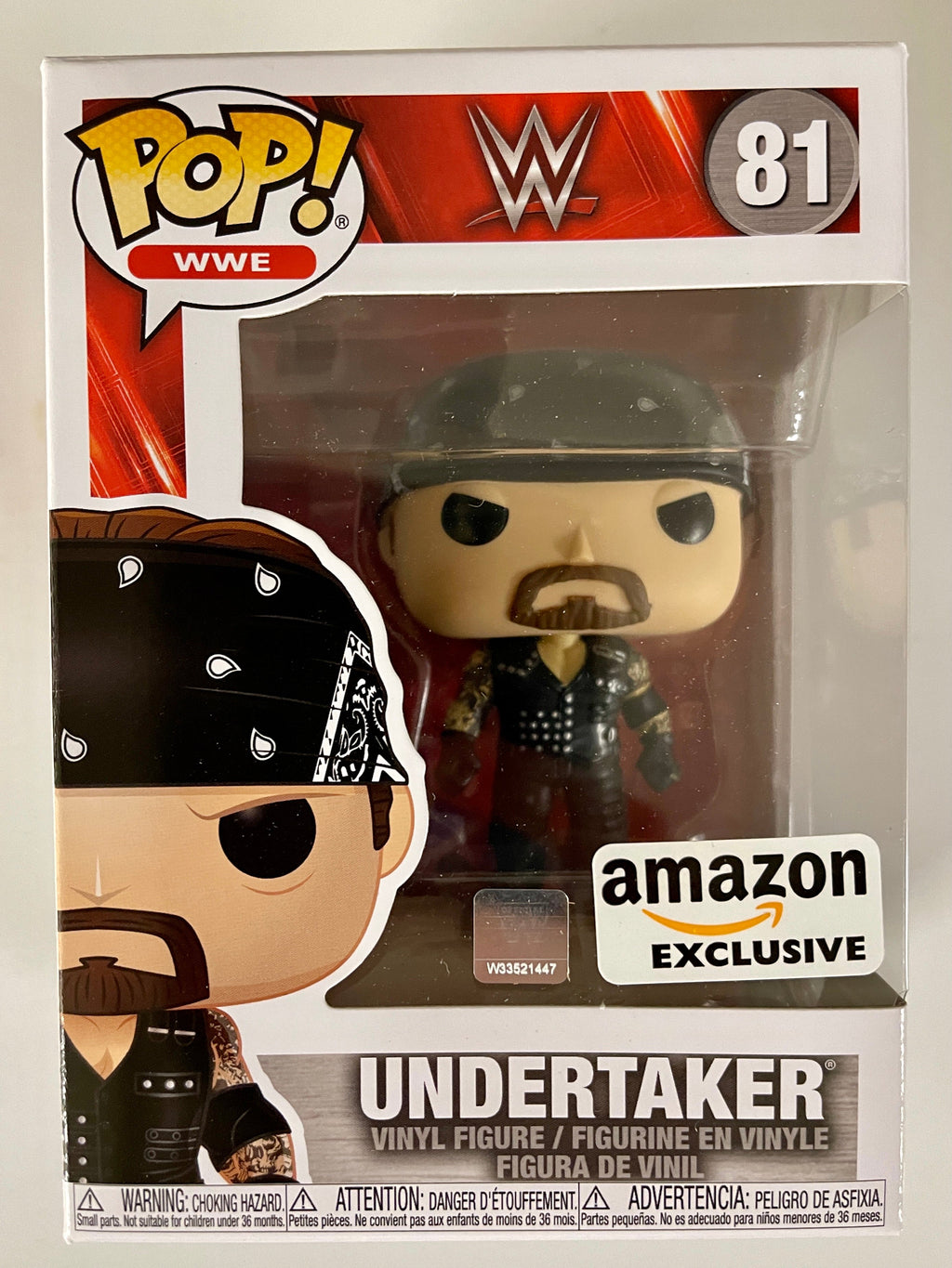 Funko Pop! WWE The Undertaker (American Badass) #81 Amazon 2020 Exclusive