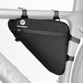 ROCKBROS Reflective Bike Frame Bag with Mesh Side Pockets, 1.5L