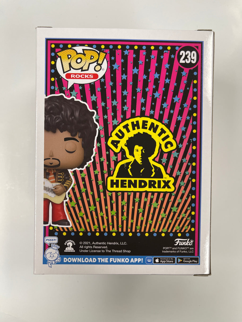 Funko Pop! Rocks Jimi Hendrix In Napoleonic Hussar Jacket #239 FS Exclusive
