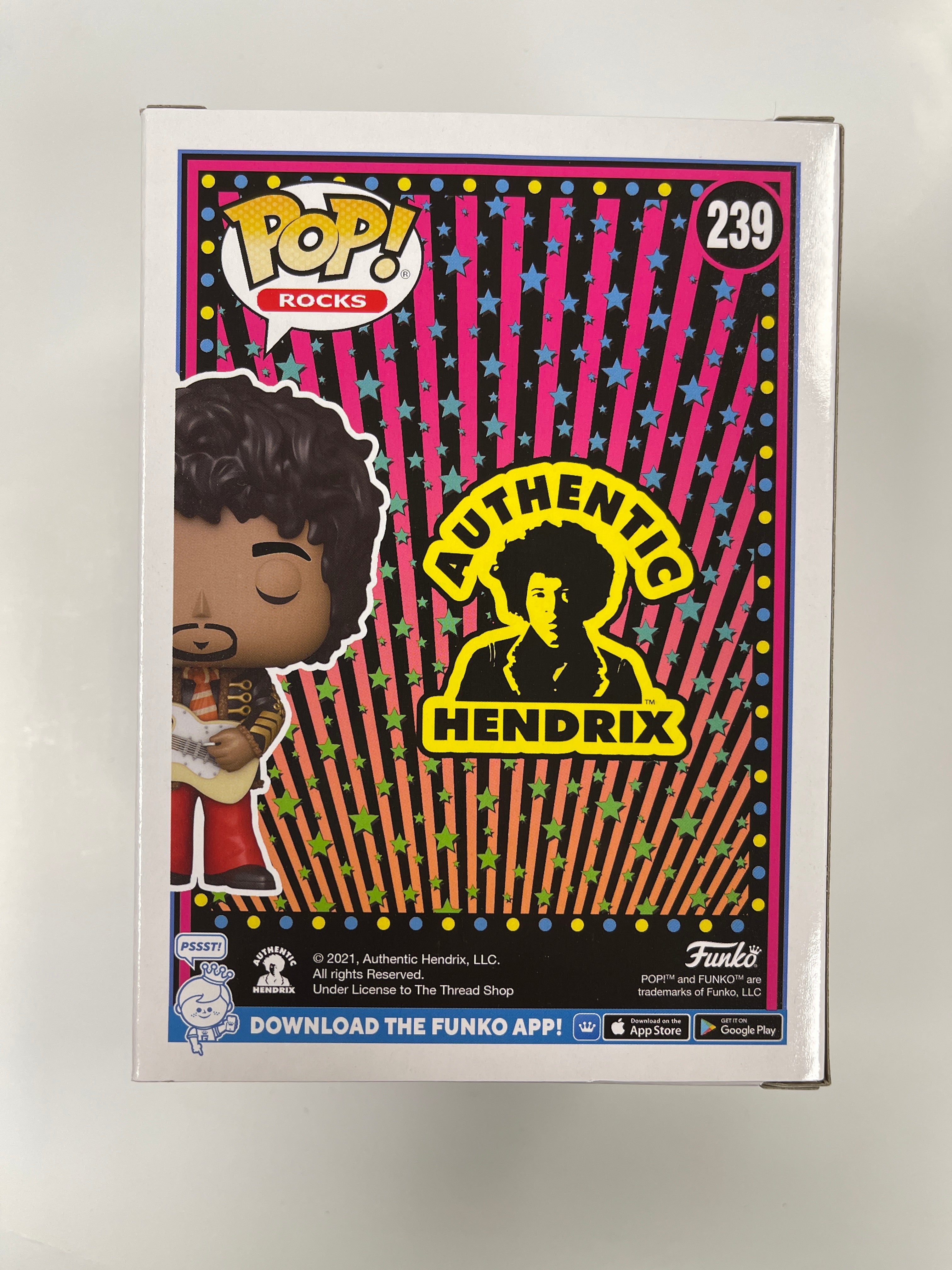 Funko Pop! Rocks Jimi Hendrix In Napoleonic Hussar Jacket #239 FS Exclusive