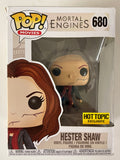 Funko Pop! Movies Hester Shaw (Unmasked) #680 Mortal Engines Vaulted Exclusive Box Dmg