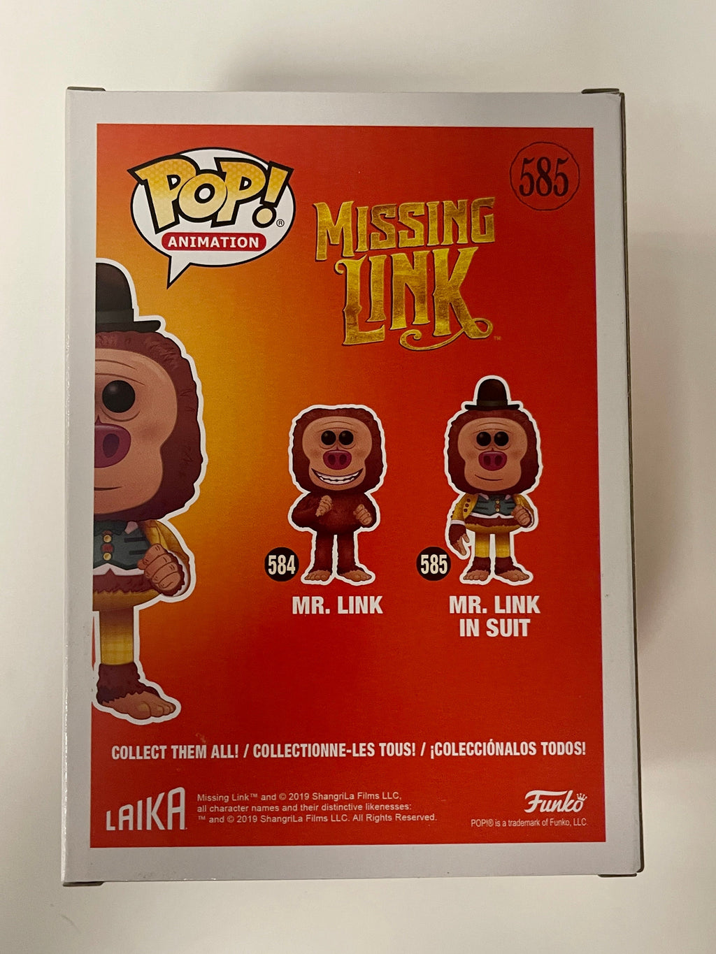 Funko Pop! Animation Mr. Link in Suit #585 Missing Link 2019 Vaulted