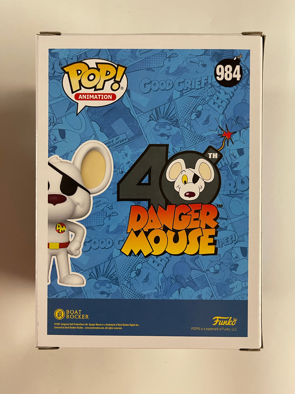 Funko Pop! Animation Danger Mouse #984 SDCC 2021 Summer Funkon Con Exclusive