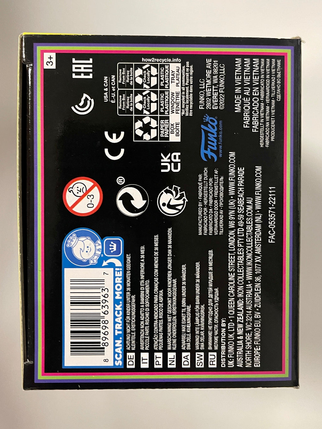 Funko Pop! Disney Black Light Sally Rag Doll #16 Nightmare Before Christmas 2022