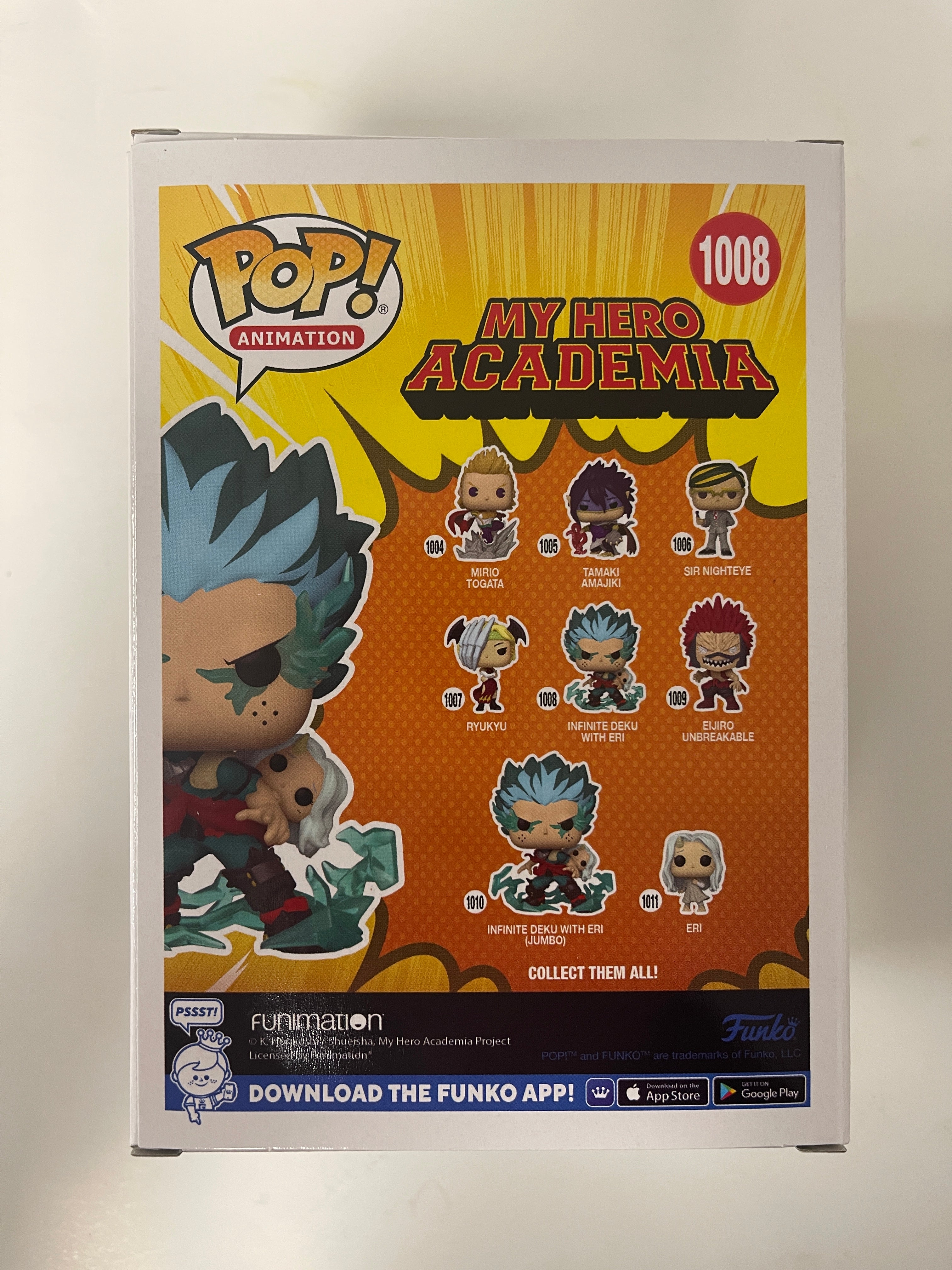 Funko Pop! Animation Infinite Deku With Eri #1008 My Hero Academia 2021