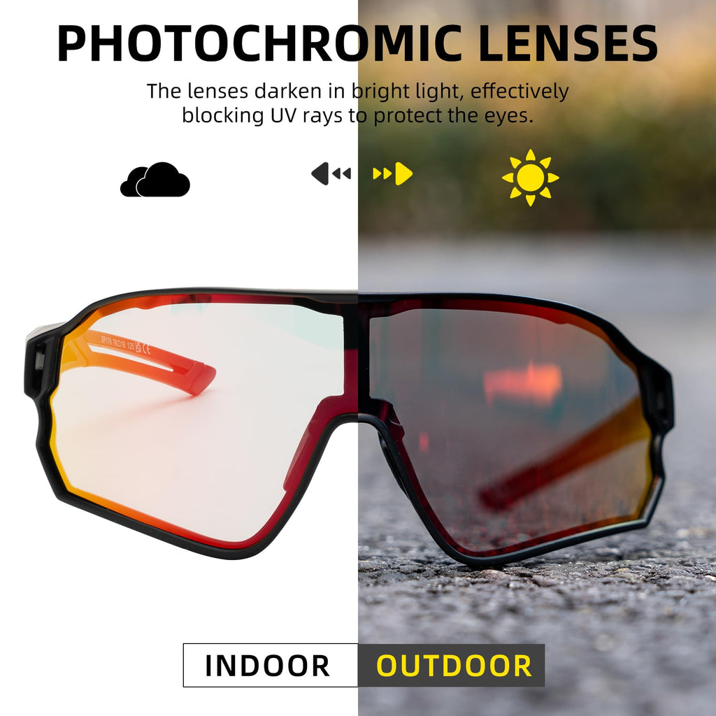 Thickened PC Lens Photochromic Sunglasses (UV400)