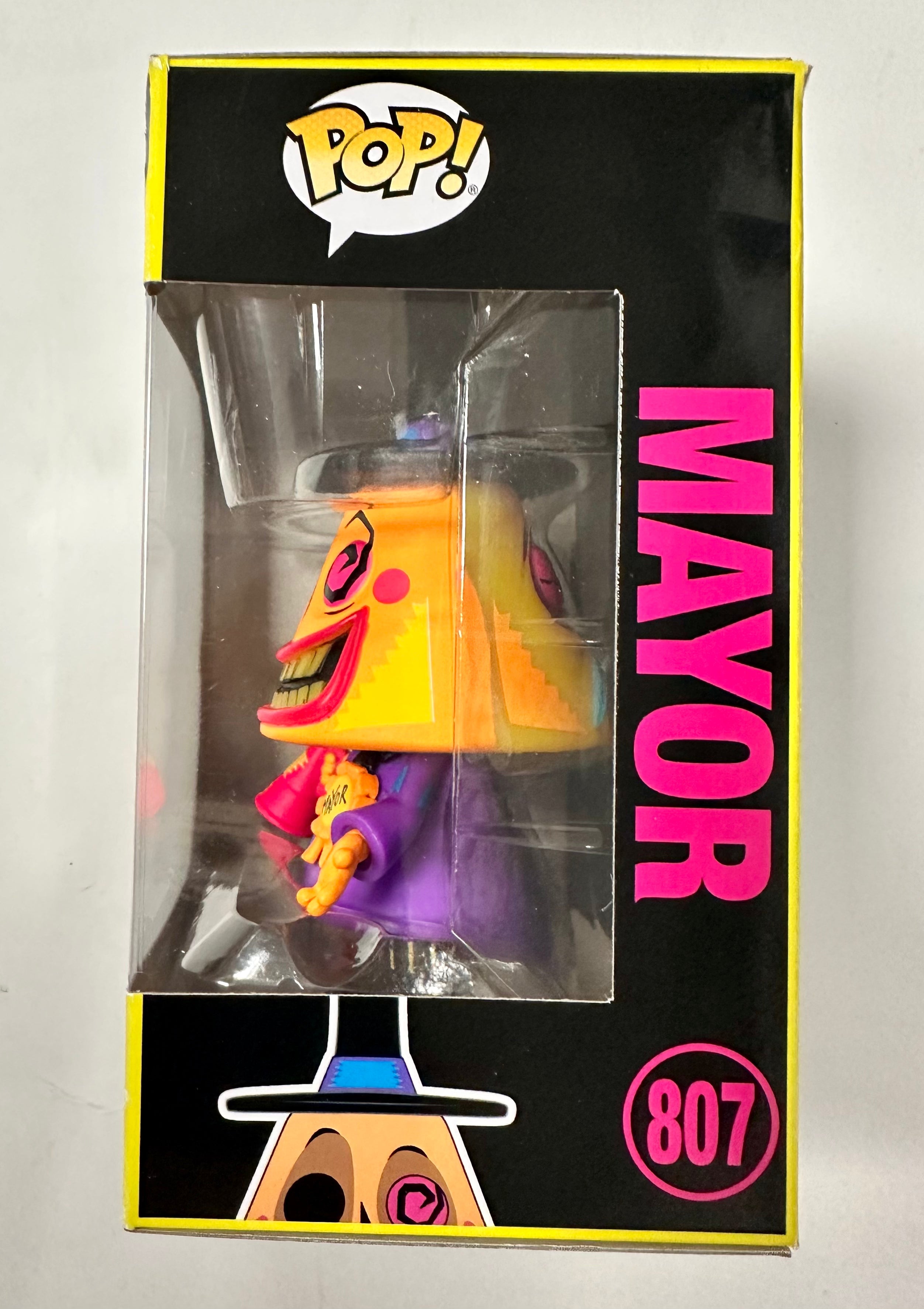 Funko Pop! Disney Black Light Mayor #807 Nightmare Before Christmas 2022 (Box Dmg)