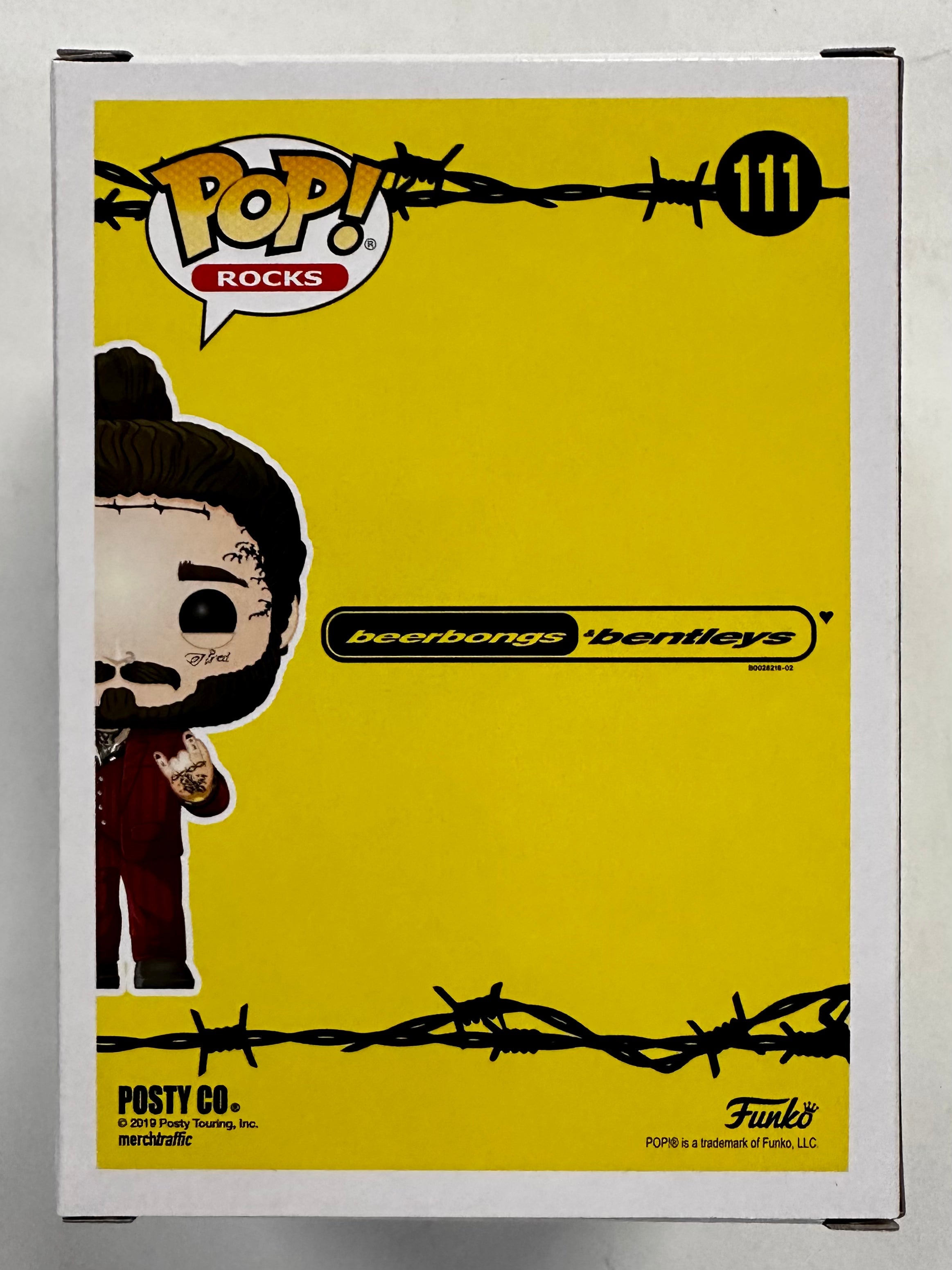 Funko Pop! Rocks Post Malone #111 Beer bongs And Bentleys Rockstar Circles Vaulted