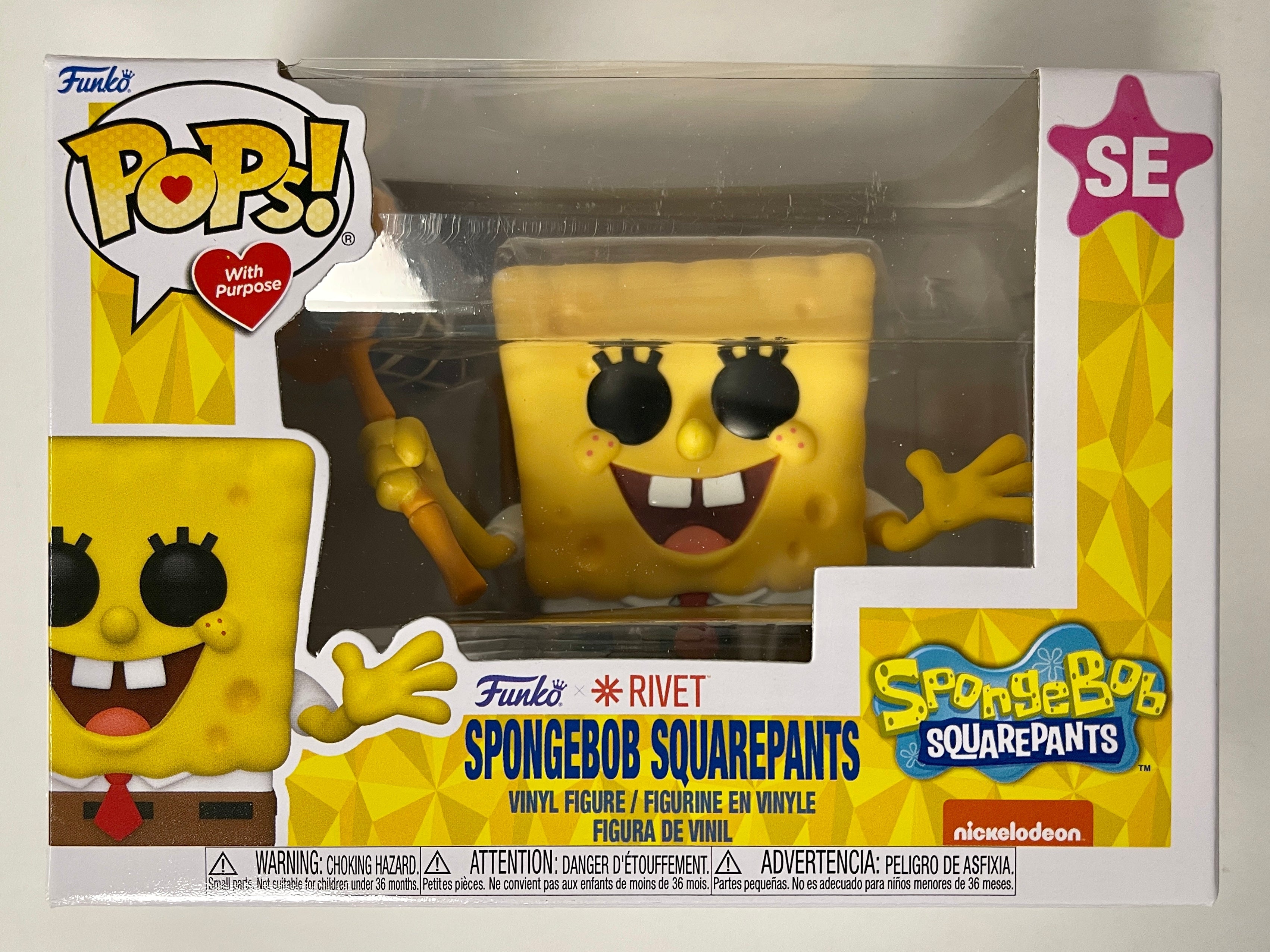 Funko Pop! Animation SpongeBob SquarePants W/ Net #SE 2021 Pops W/ Purpose 2021