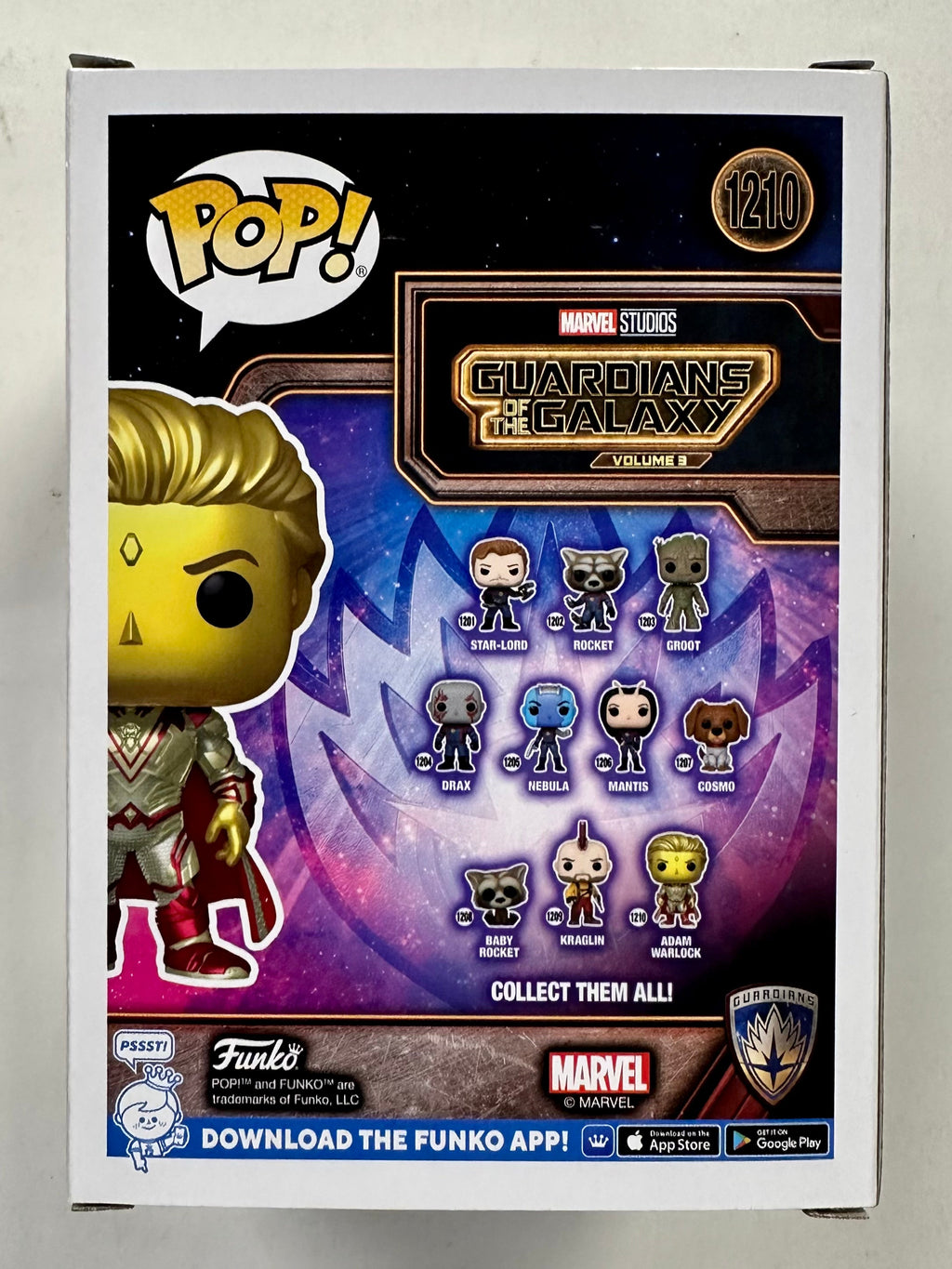 Funko Pop! Marvel Adam Warlock #1210 Guardians Of The Galaxy Vol 3 2023