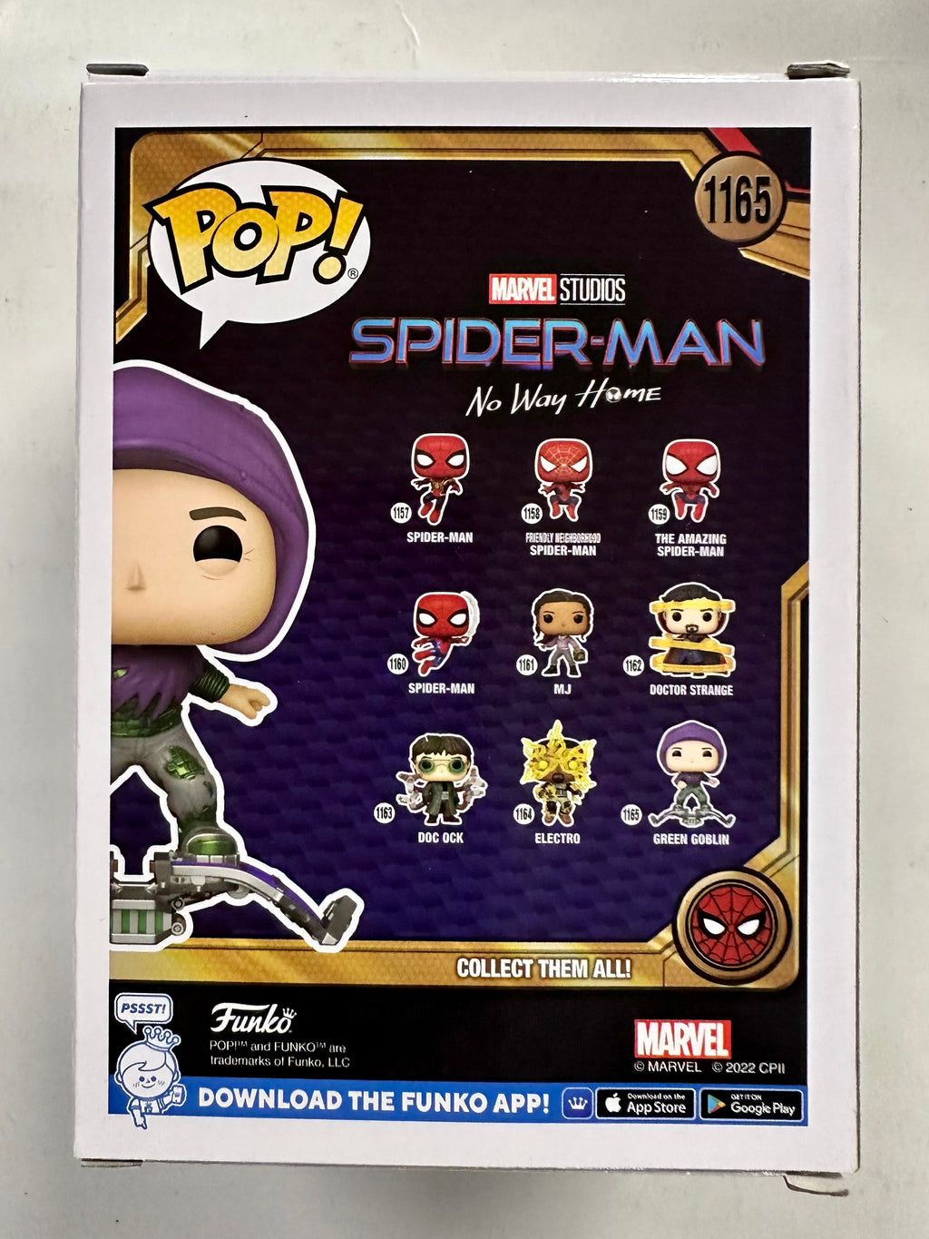 Funko Pop! Marvel Green Goblin On Glider #1165 Spider-Man No Way Home 2022