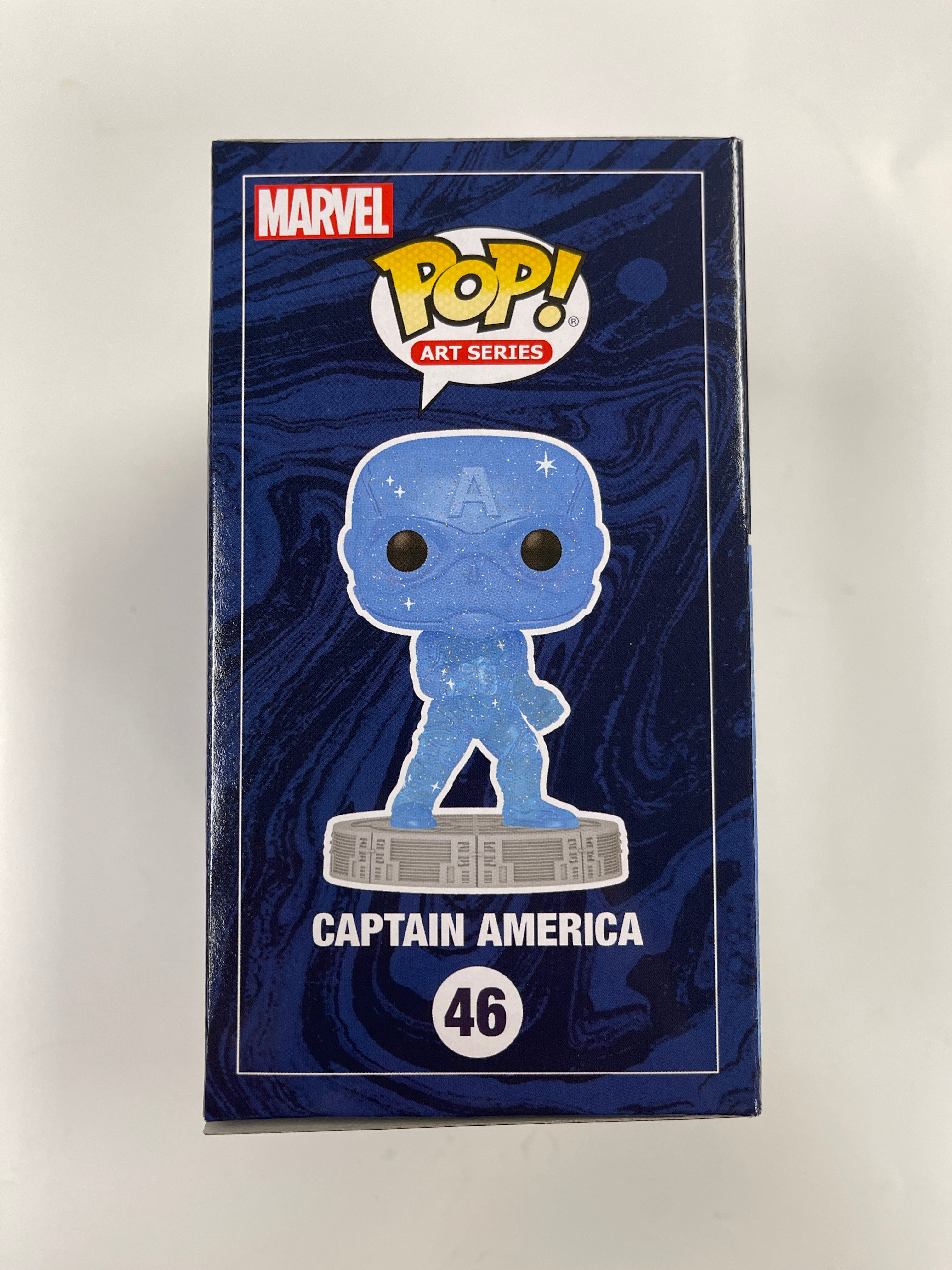 Funko Pop! Marvel Studios Captain America (Blue) #46 Infinity Saga Art Series
