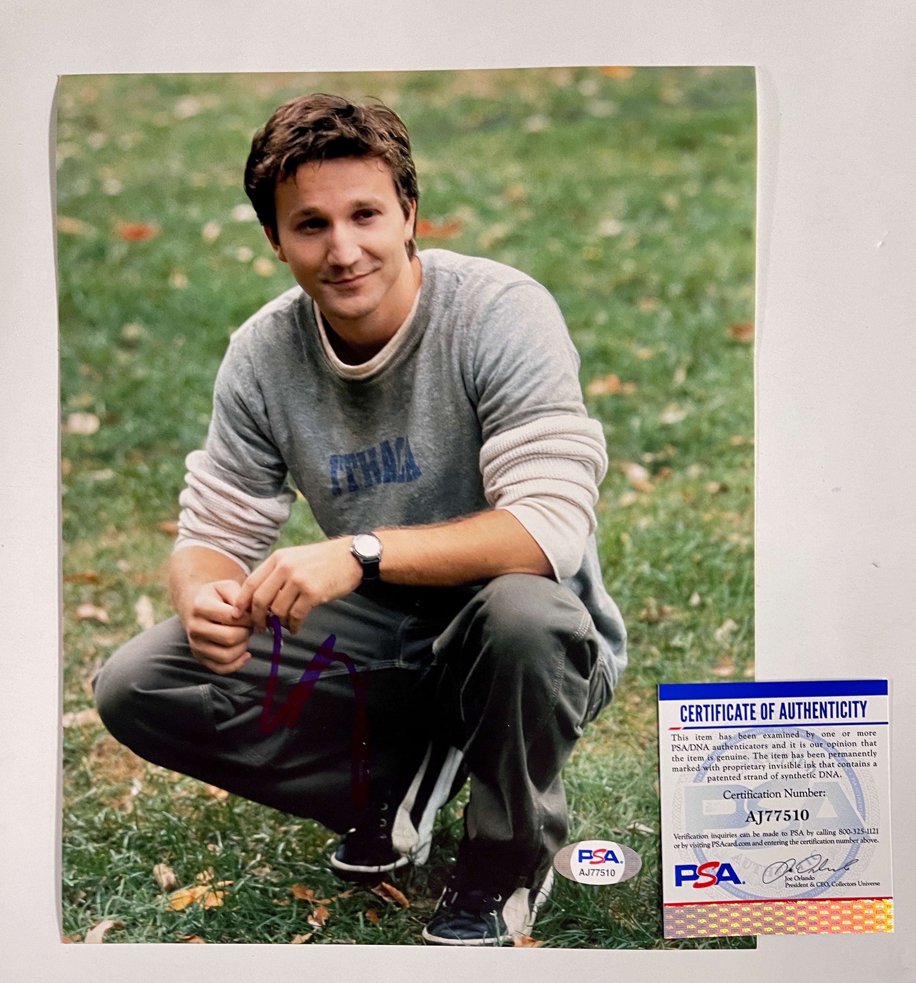 Breckin Meyer Signed Road Trip Josh Parker 8x10 Photo With PSA/DNA COA