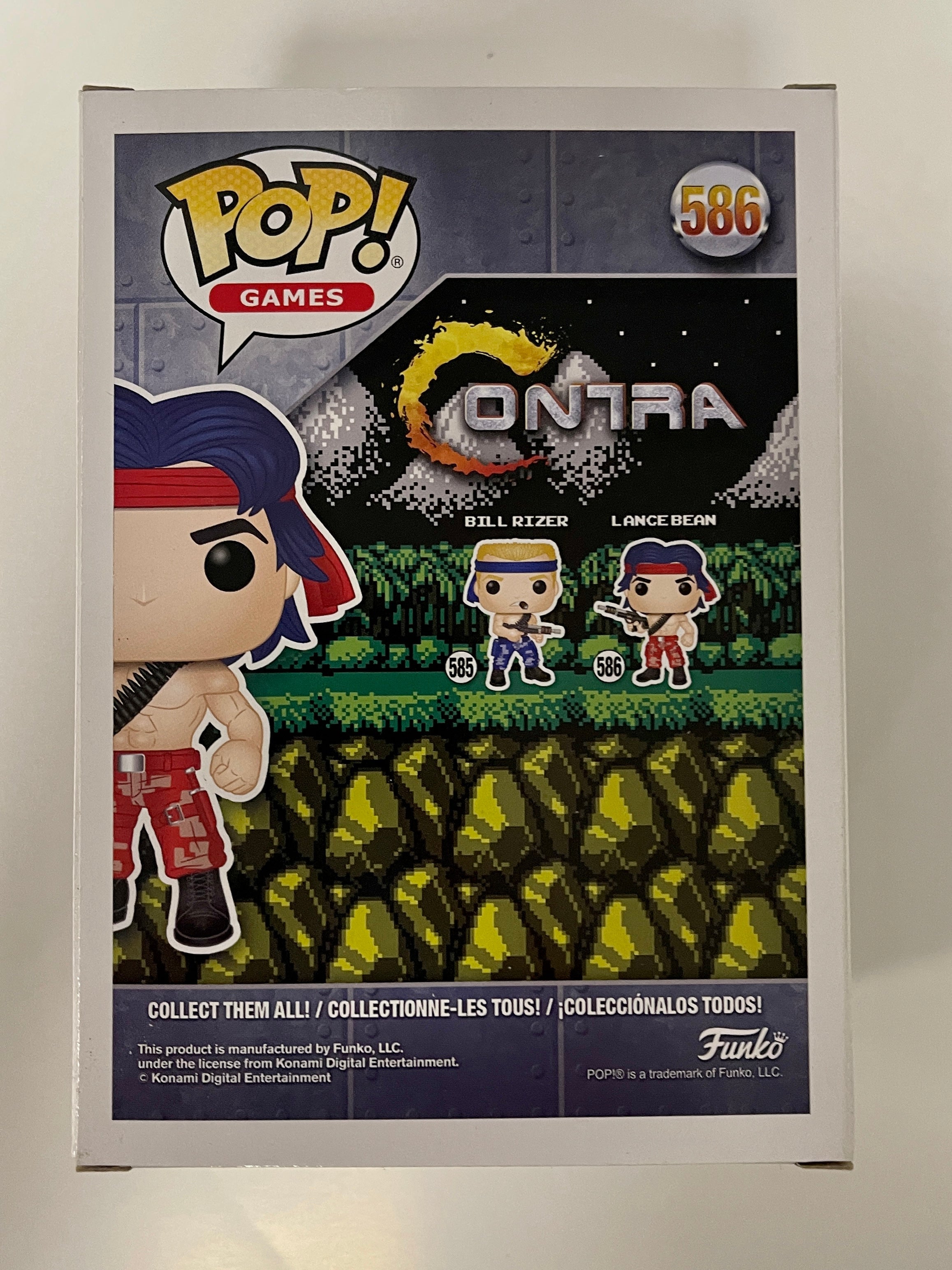 Funko Pop! Games Lance Bean #586 Contra 2020 Vaulted Scorpion Enemy Commander