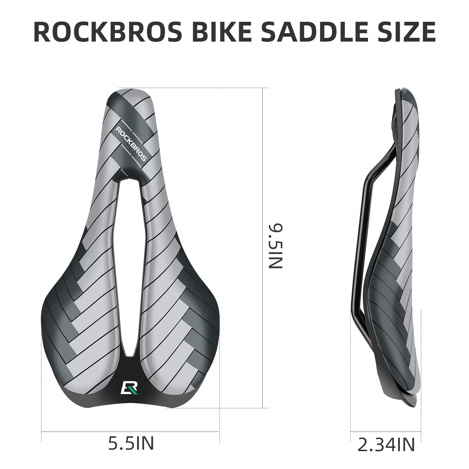 ROCKBROS Bike Seat Bicycle Saddle Comfortable Memory TPU Cushion