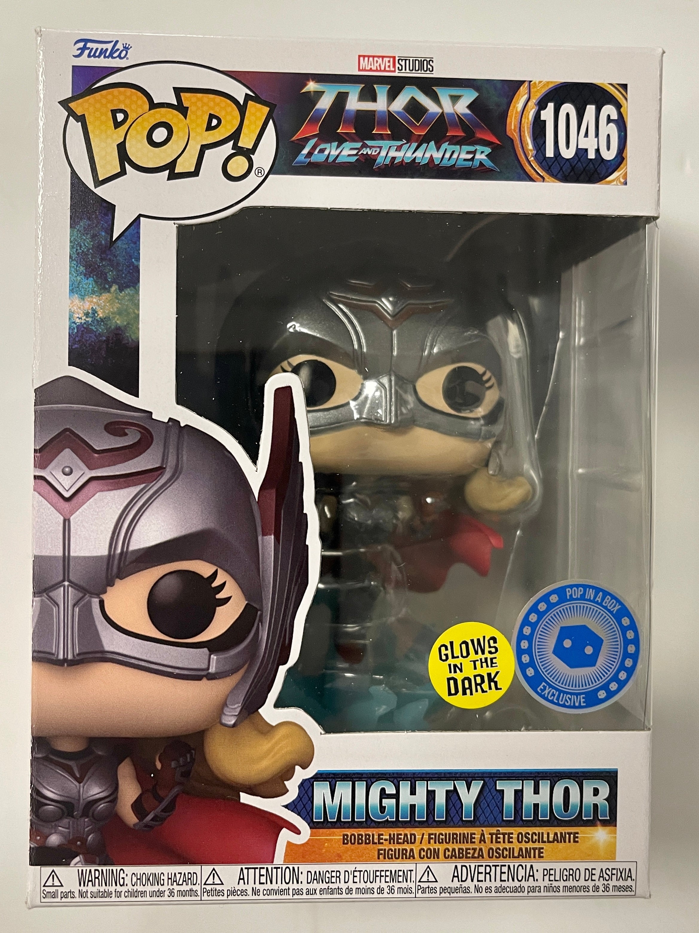 Funko Pop! Marvel Mighty Thor #1046 Love & Thunder Glow PIAB 2022 Exclusive