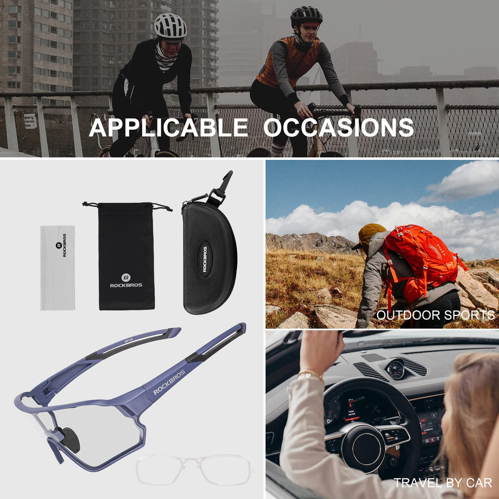 Thickened PC Lens Photochromic Sunglasses (UV400)