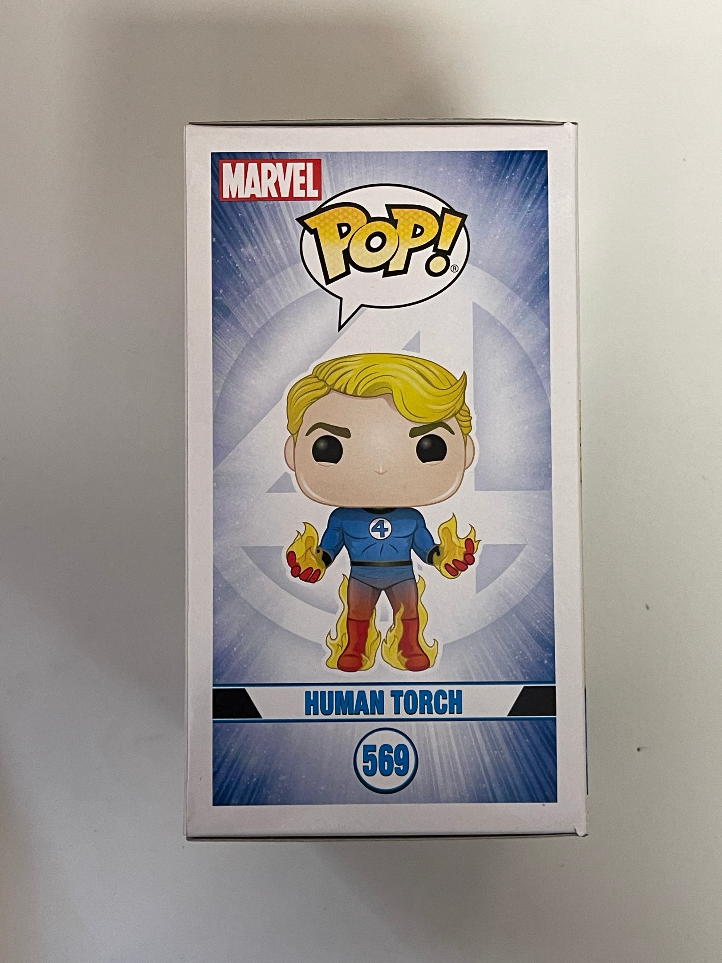 Funko Pop! Marvel Human Torch #569 Fantastic Four Johnny Storm 2019 Vaulted HT Exclusive