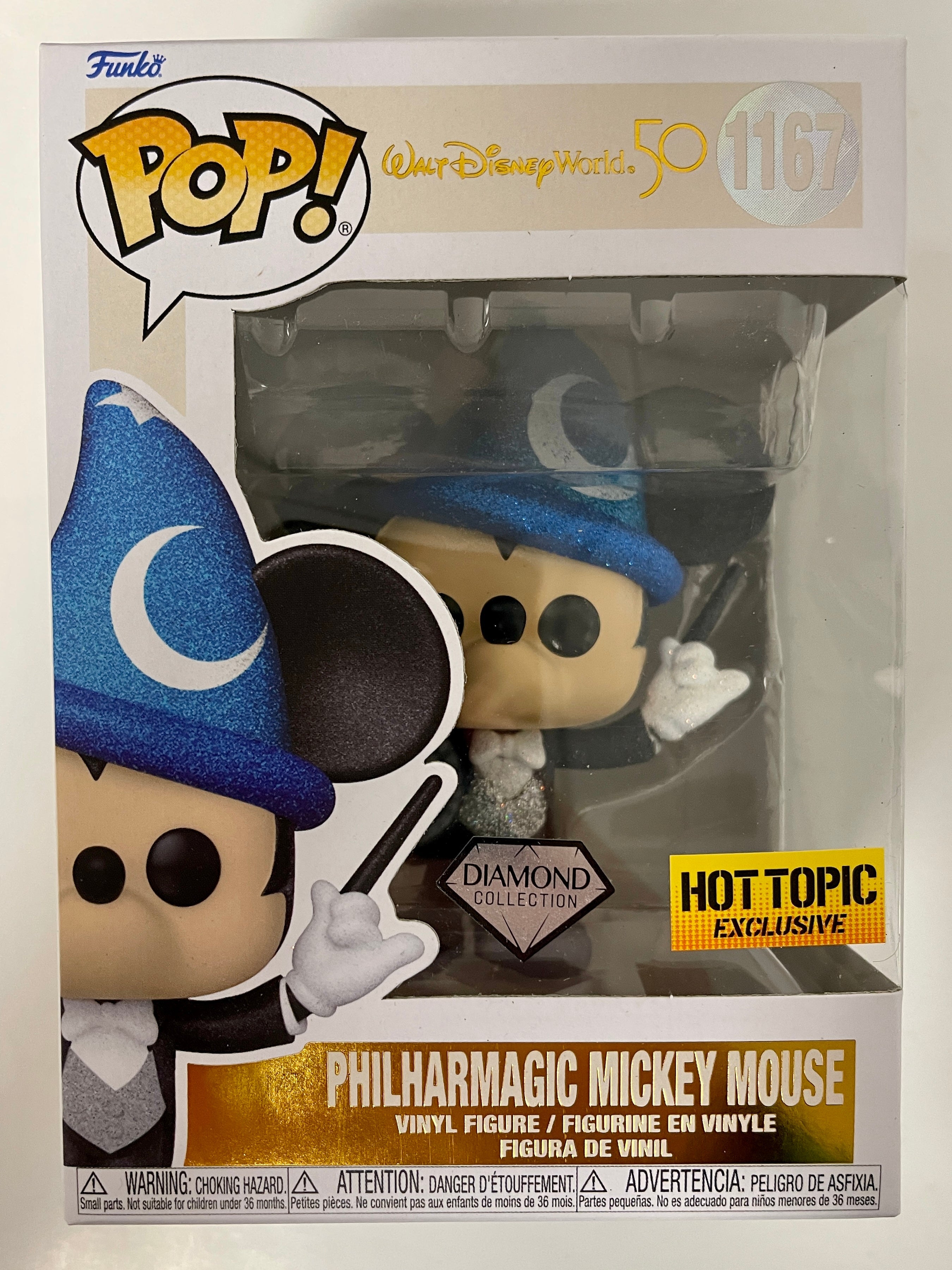 Funko Pop! Disney Diamond Philharmonic Mickey Mouse #1167 Hot Topic Exclusive