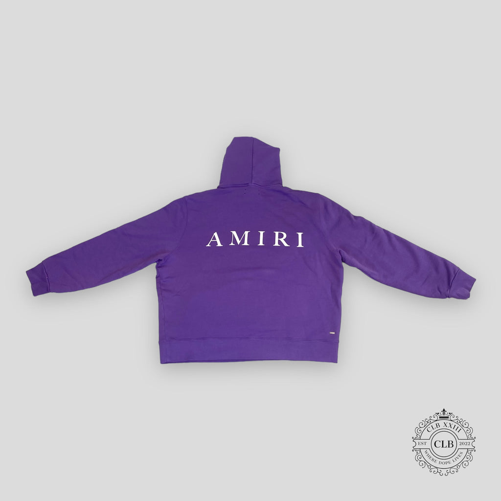 Amiri Ma Logo Hoodie in Purple