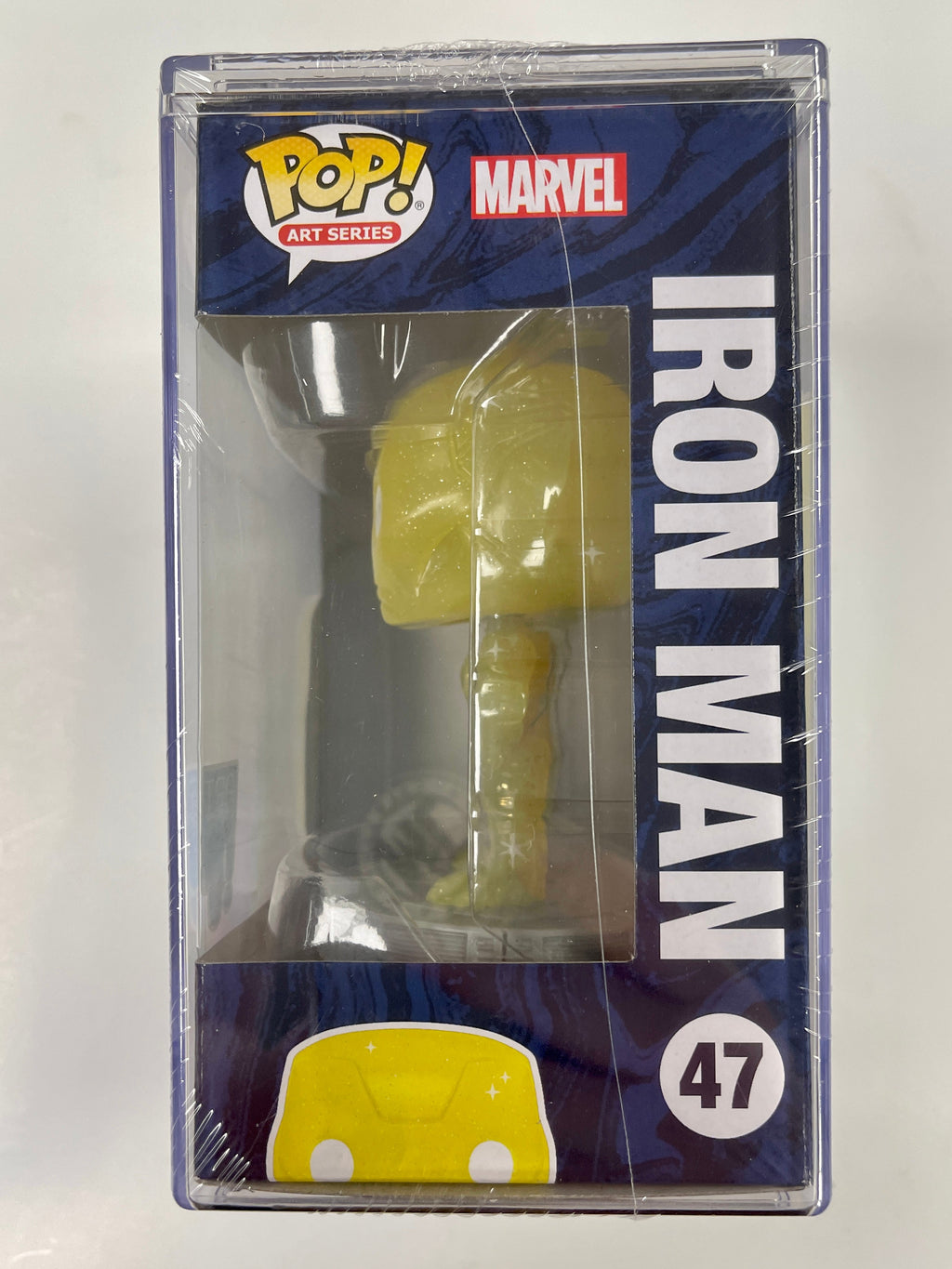 Funko Pop! Marvel Studios Iron Man (Yellow) #47 Infinity Saga Art Series In Hard Stack