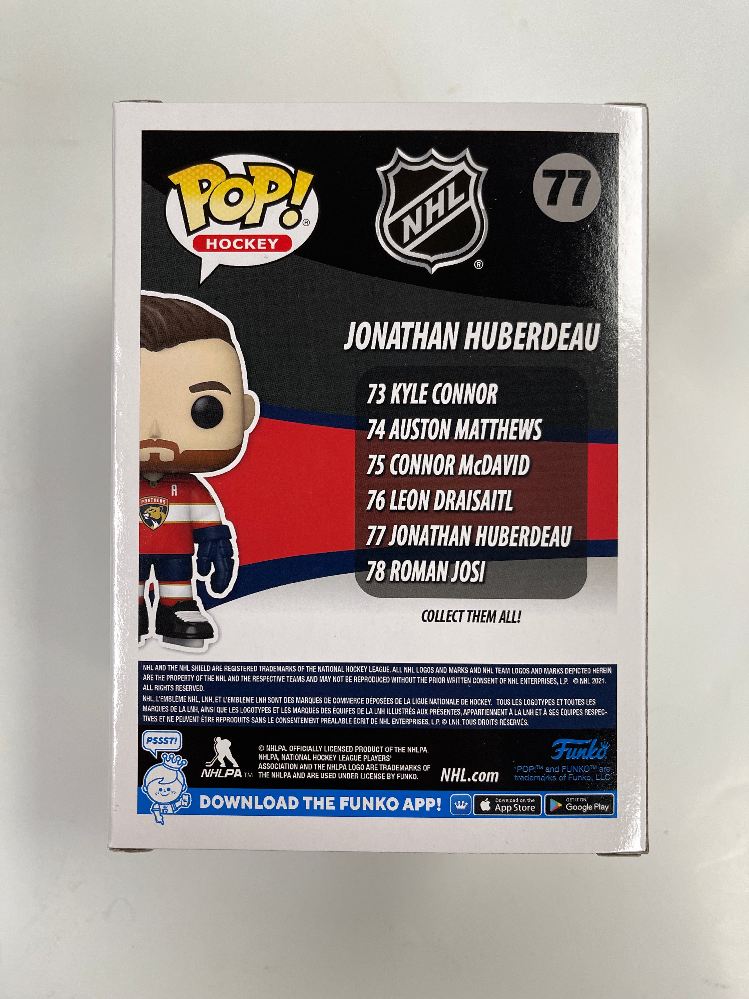 Funko Pop! Hockey Forward Jonathan Huberdeau #77 NHL Florida Panthers 2021